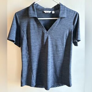 Lady Hagen Collared Blue Golf Polo Shirt Small